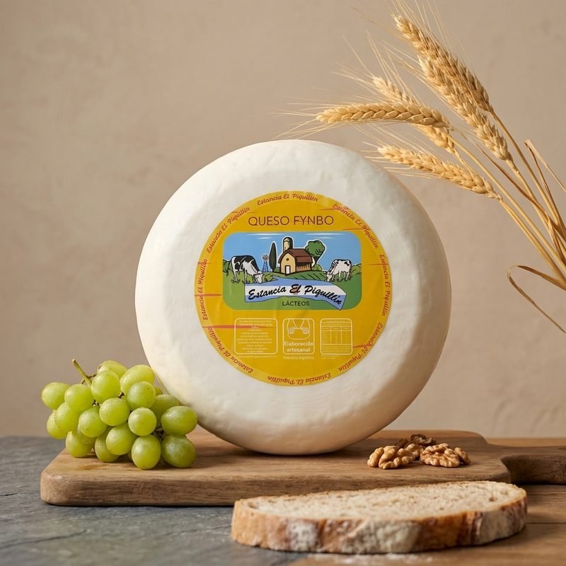 Queso Fynbo artesanal de Estancia El Piquillín, de pasta semidura